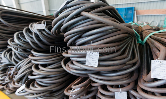 品質  DELLOK Spiral Evaporator Carbon Steel SA210 U Bend Tube Exhaust Pipe 工場