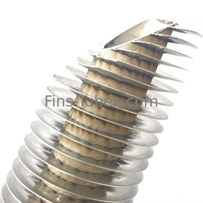 DELLOK 4mm-15mm Tube Thickness Carbon Steel Fin Tube 漬け/鮮やかに焼いた配送のために