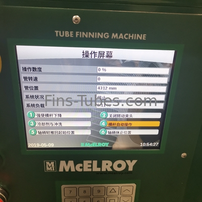DELLOKの熱交換器のアルミニウム銅のタイプGの管のFinning機械